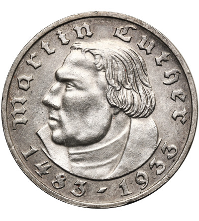 Germany, Third Reich. 2 Mark 1933 F, Martin Luther