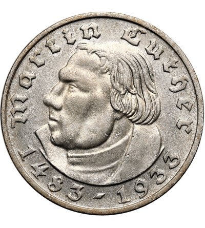 Niemcy, III Rzesza. 2 marki 1933 D, Martin Luther