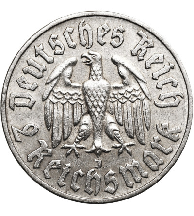 Niemcy, III Rzesza. 2 marki 1933 J, Martin Luther