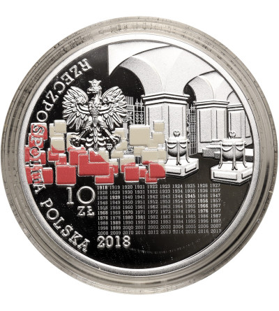 Poland. 10 Zlotys 2018, We, the Poles: Proud and Free 1918–2018 - Proof