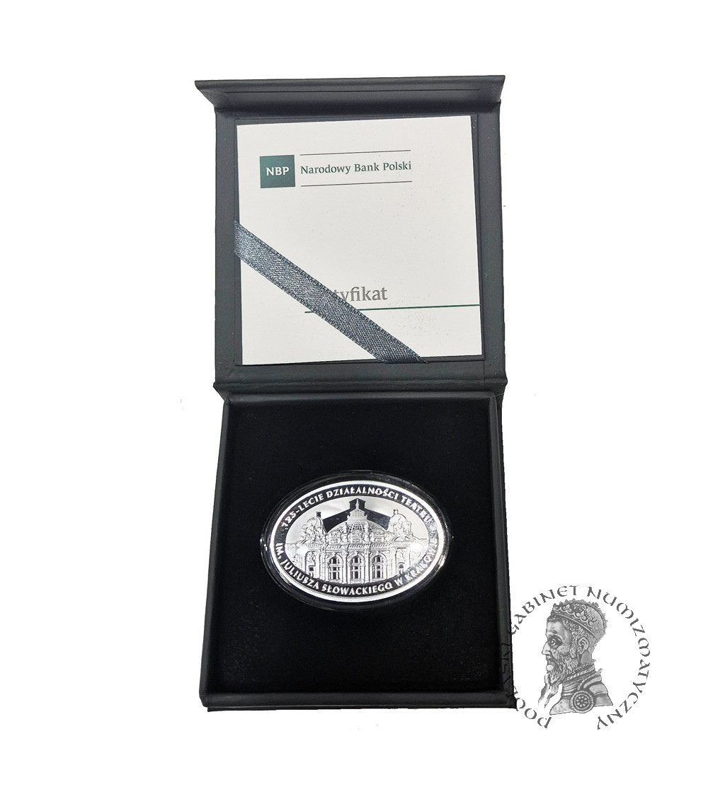 Poland. 10 Zlotys 2018, 125th Anniversary of the Juliusz Słowacki Theater in Kraków - Proof