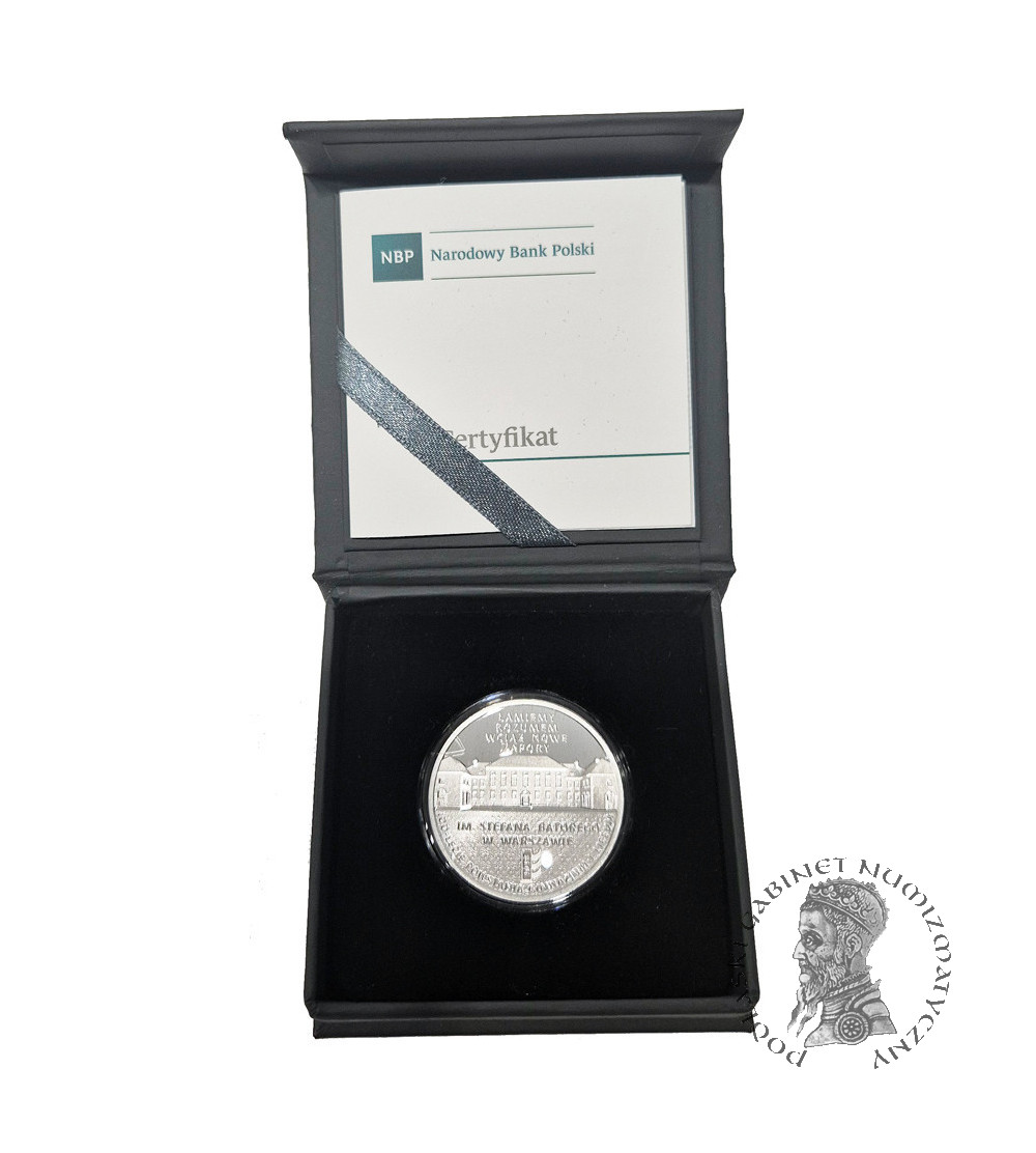 Polska. 10 złotych 2018, 100 - lecie powstania Gimnazjum i Liceum im. Stefana Batorego w Warszawie - Proof