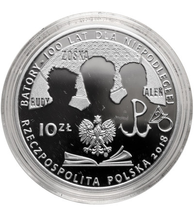 Poland. 10 Zlotys 2018, 100th Anniversary of Stefan Batory Junior and Senior High School in Warsaw - Proof