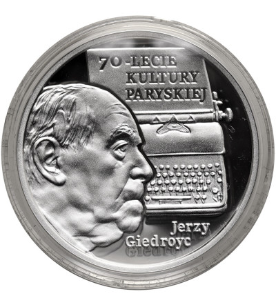 Poland. 10 Zlotys 2017, 70th Anniversary of ”Kultura Paryska” Magazine - Jerzy Giedroyc - Proof