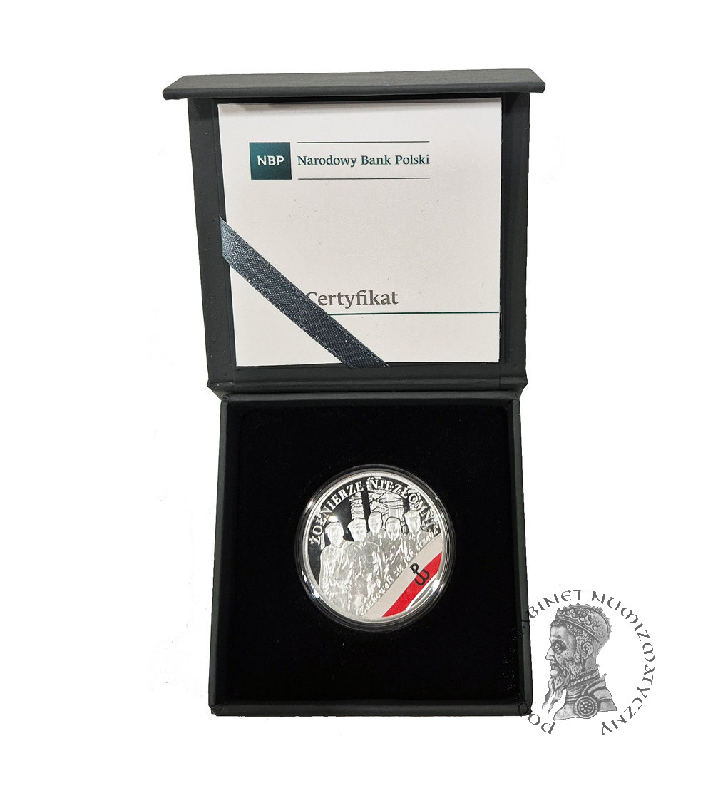 Polska. 10 złotych 2017, Żołnierze Niezłomni, seria: Wyklęci przez Komunistów Żołnierze Niezłomni - Proof