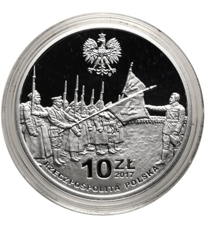 Poland. 10 Zlotys 2017, 100th anniversary of the founding of the Polish National Committee - Proof