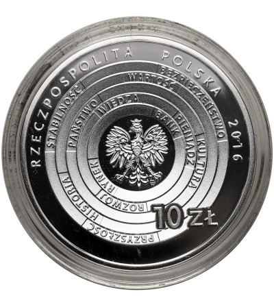 Polska. 10 złotych 2016, Centrum Pieniądza NBP ku pamięci Sławomira S. Skrzypka - Proof