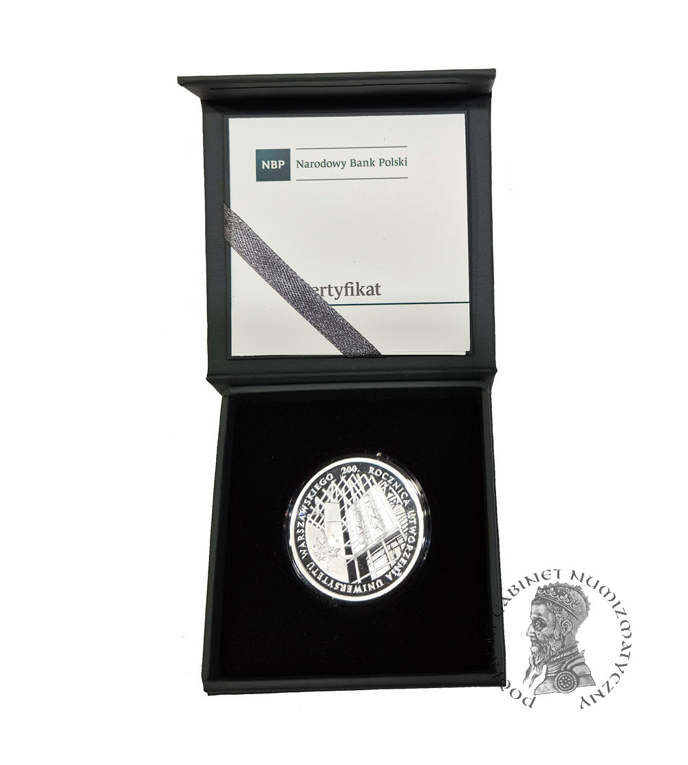 Poland. 10 Zlotys 2016, 200th Anniversary of the Establishment of the University of Warsaw - Proof