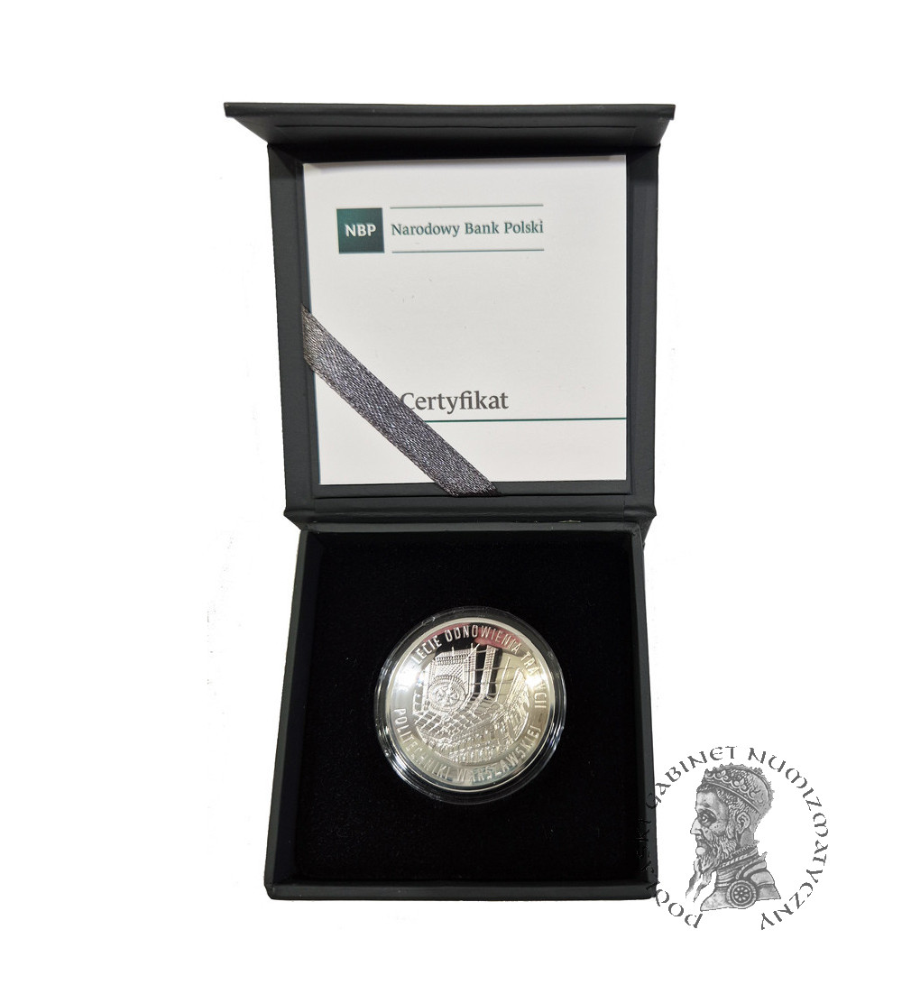 Polska. 10 złotych 2015, 100. rocznica powstania Politechniki Warszawskiej - Proof
