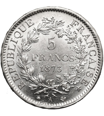 France, Third Republic 1871-1940. 5 Francs 1873 A, Paris, Hercules