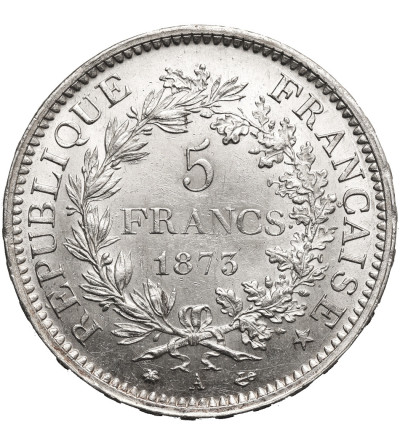 France, Third Republic 1871-1940. 5 Francs 1873 A, Paris, Hercules