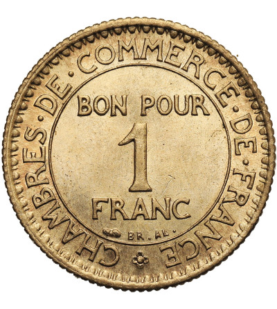 Francja, Trzecia Republika 1871-1940. 1 frank 1922, Chambers of Commerce (Izby Handlowe)