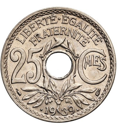 France, Third Republic 1871-1940. 25 Centimes 1939