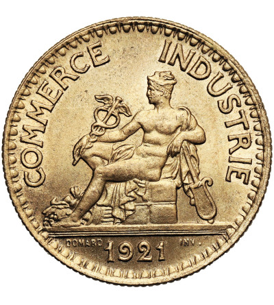 France, Third Republic 1871–1940. 2 Francs 1921, Chambers of Commerce
