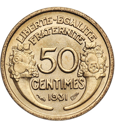 Francja, Trzecia Republika 1871-1940. 50 Centimes 1931, MORLON
