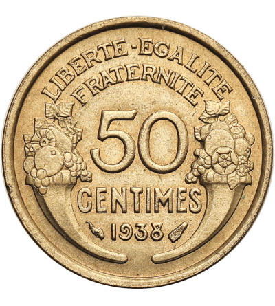 France, Third Republic 1871-1940. 50 Centimes 1938,  MORLON
