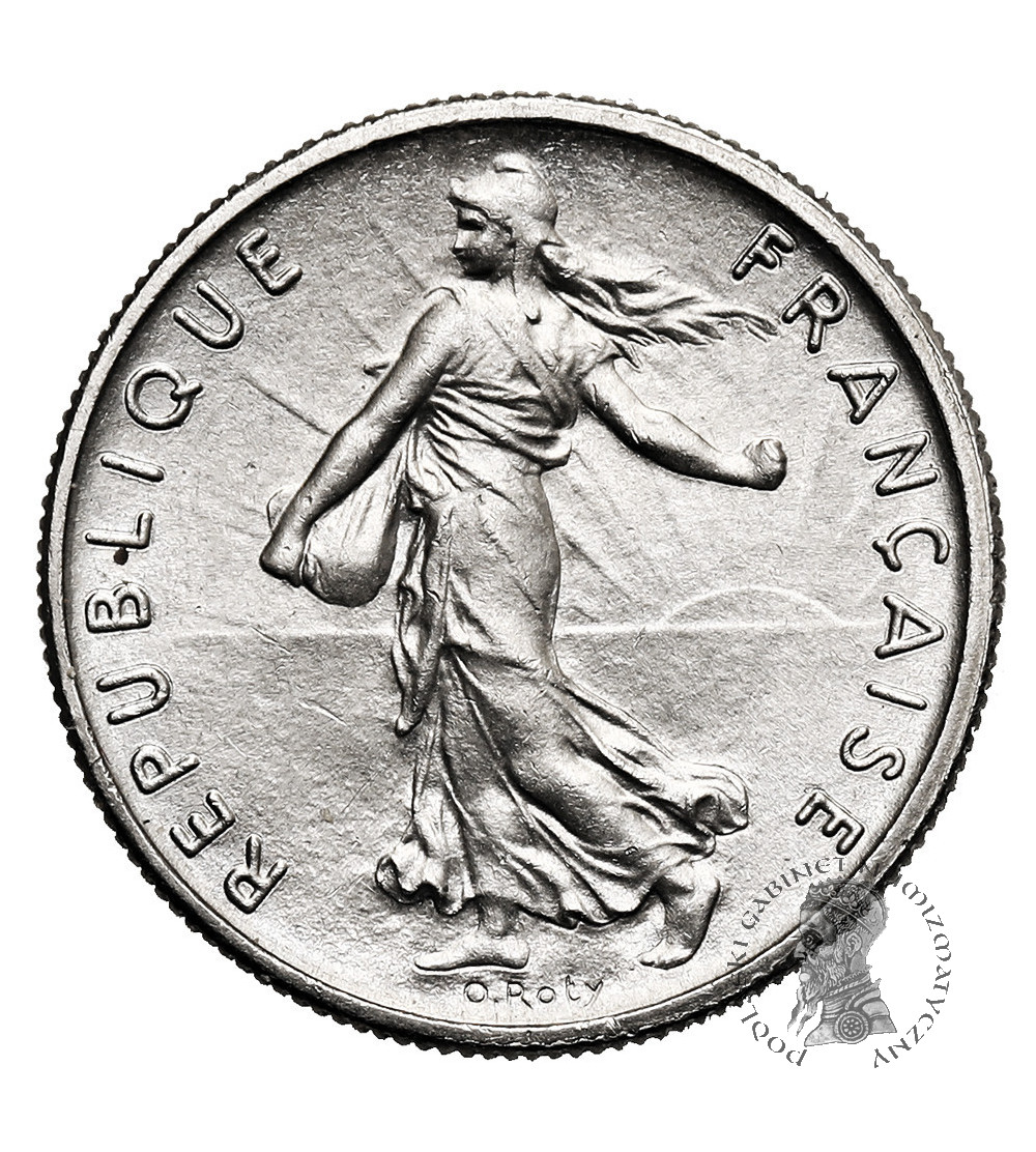 France, Fifth Republic (1958 - present). 1/2 Franc, 1965, O. Roty