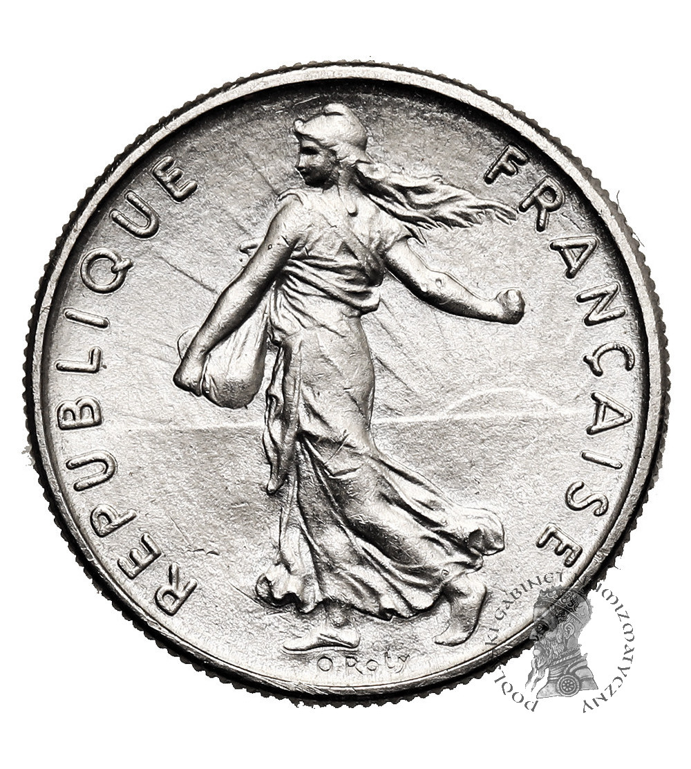 Francja, Piąta Republika (1958 - do teraz). 1/2 franka 1965, O. Roty