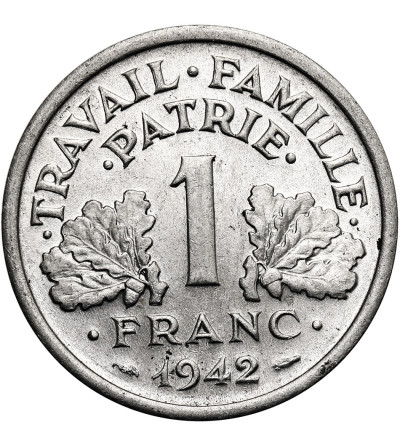 Francja, Państwo Francuskie (Vichy), 1940 - 1944. 1 frank 1942