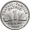 Francja, Państwo Francuskie (Vichy), 1940 - 1944. 1 frank 1942