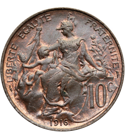 Francja, Trzecia Republika 1871 - 1940. 10 Centimes 1916, Dupuis