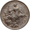 Francja, Trzecia Republika 1871-1940. 5 Centimes 1907, Dupuis