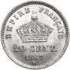 France, Napoleon III (1852 - 1870). 20 Centimes 1867 BB, Strasbourg