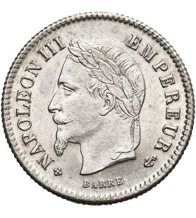 Francja, Napoleon III (1852 - 1870). 20 Centimes 1867 BB, Strasbourg