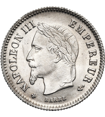 France, Napoleon III (1852 - 1870). 20 Centimes 1867 BB, Strasbourg