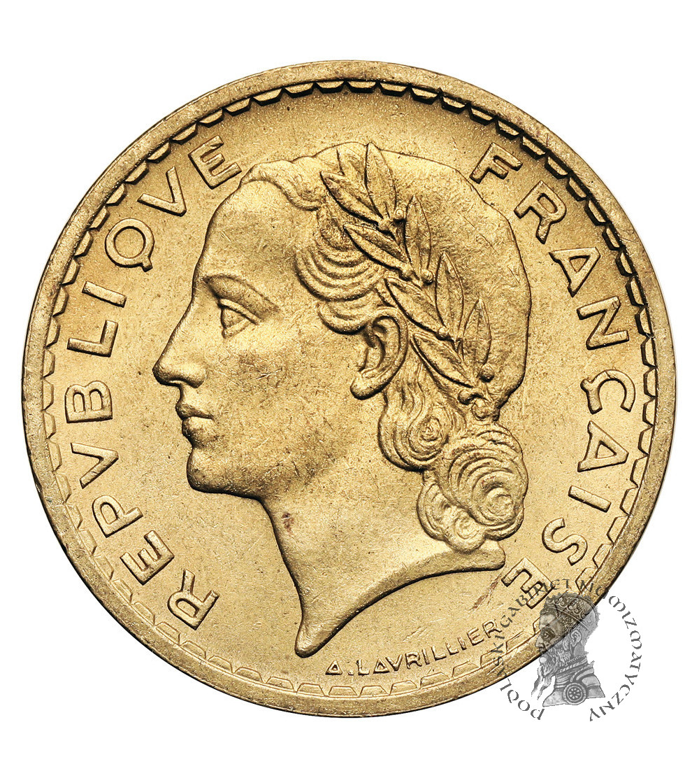 Francja, Trzecia Republika 1871 - 1940. 5 franków 1940, Lavrillier