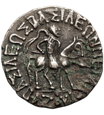 Indo-Scithian kings of Baktria. Azes I, 57-35 BC. AR Tetradrachm