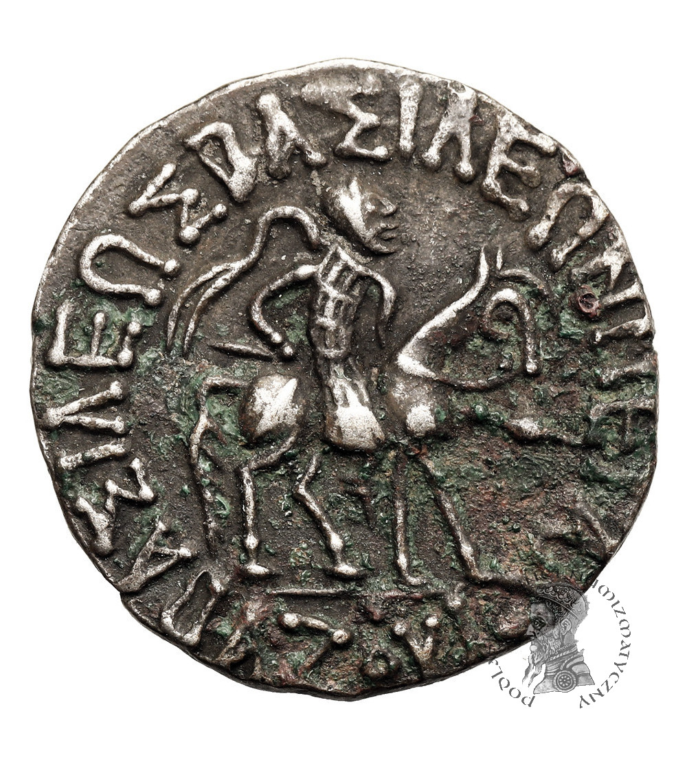 Indo-Scithian kings of Baktria. Azes I, 57-35 BC. AR Tetradrachm