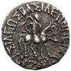 Indo-Scytyjscy królowie Baktrii. Azes I, 57-35 r p.n.e. AR Tetradrachma