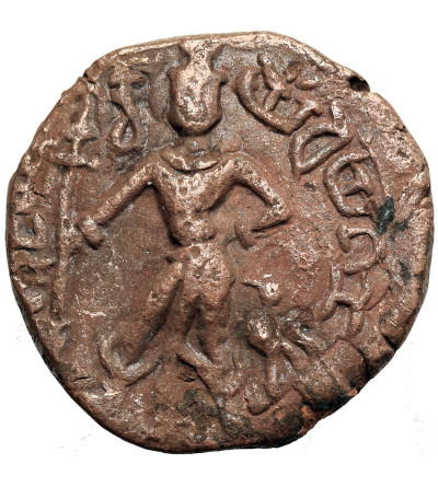 Yaudheya, plemienne republiki północnych Indii z okresu po dynastii Maurjów, II-IV wiek, region Pendżabu i Haryany. Brąz / AE Tetradrachma