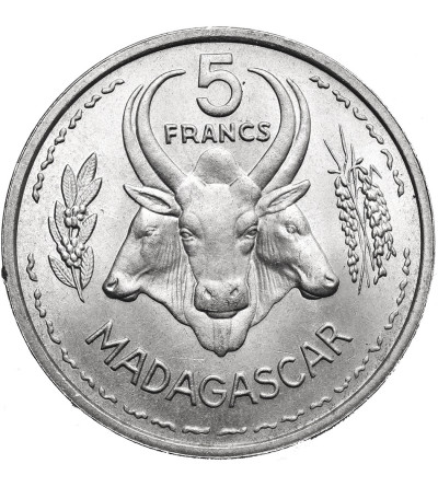 Madagascar. 5 Francs 1953