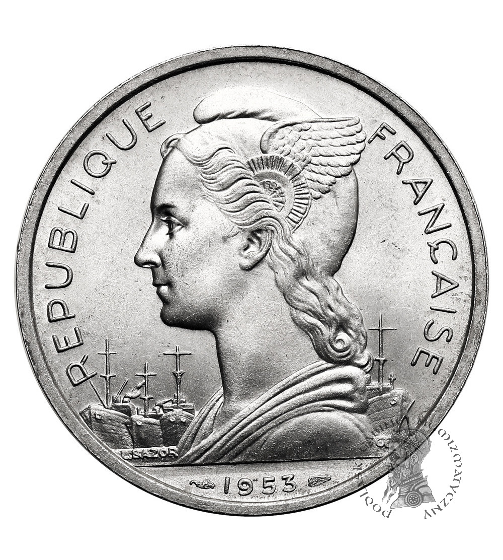 Madagaskar. 5 franków 1953