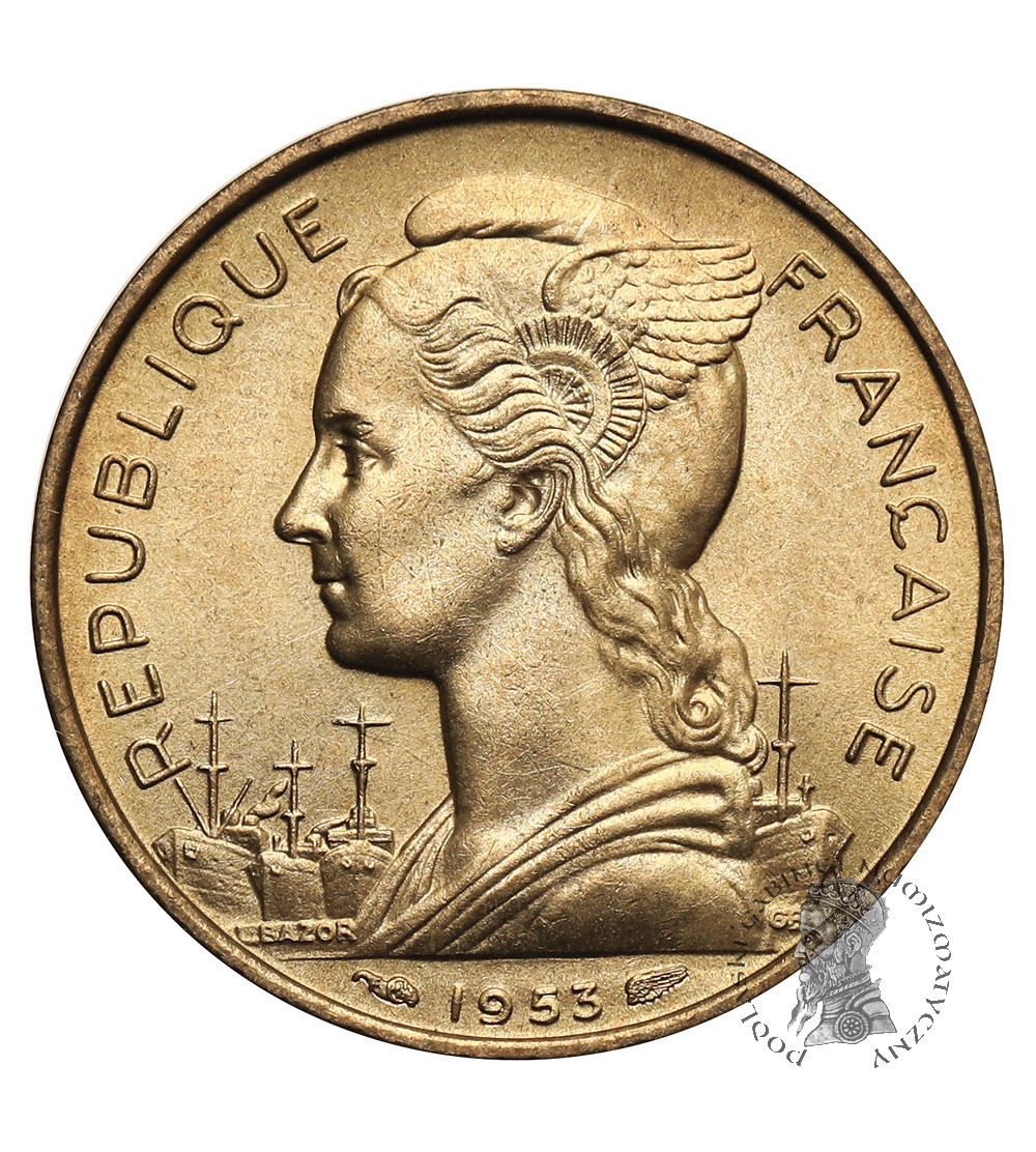 Madagascar. 20 Francs 1953