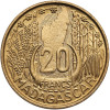 Madagascar. 20 Francs 1953