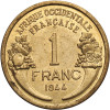 French West Africa. 1 Franc 1944