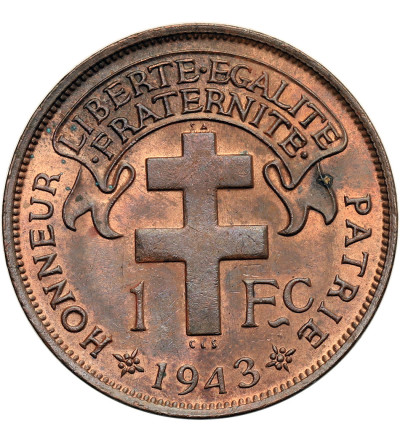 Cameroon. 1 Franc 1943, LIBRE