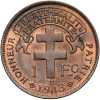 Cameroon. 1 Franc 1943, LIBRE