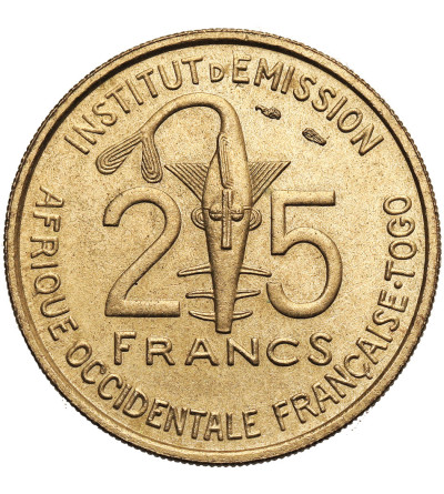 French West Africa. 25 Francs 1957