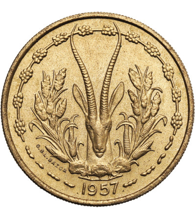 French West Africa. 25 Francs 1957