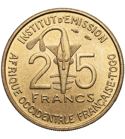 French West Africa. 25 Francs 1957