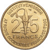 French West Africa. 25 Francs 1957