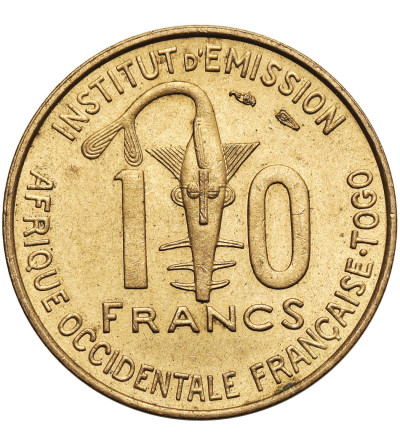 French West Africa. 10 Francs 1957