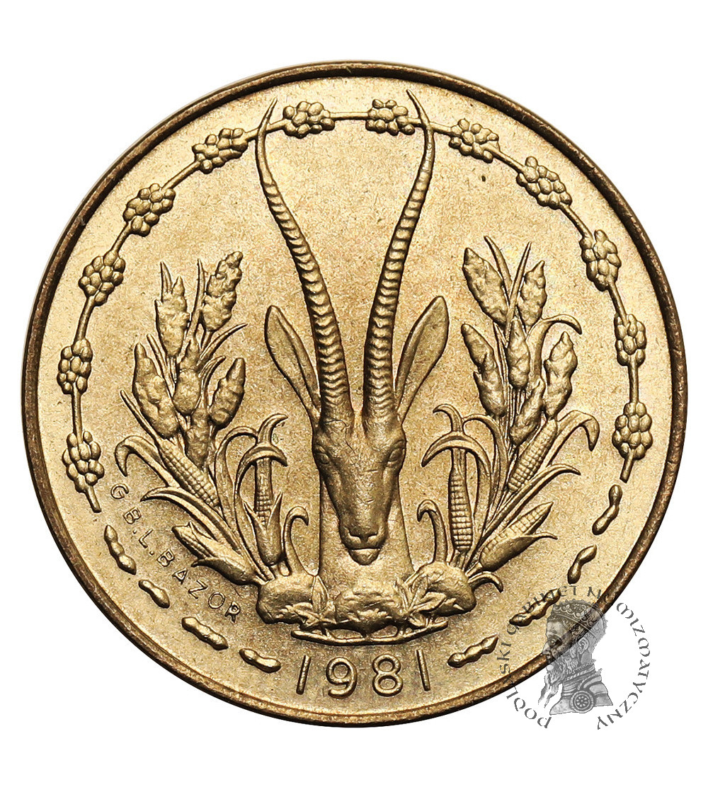 West Africa. 5 Francs 1981