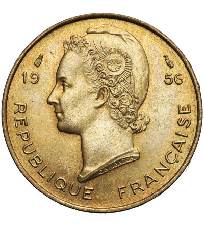 French West Africa. 10 Francs 1956