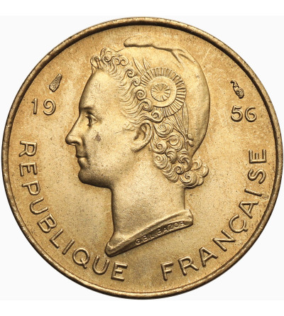 French West Africa. 10 Francs 1956