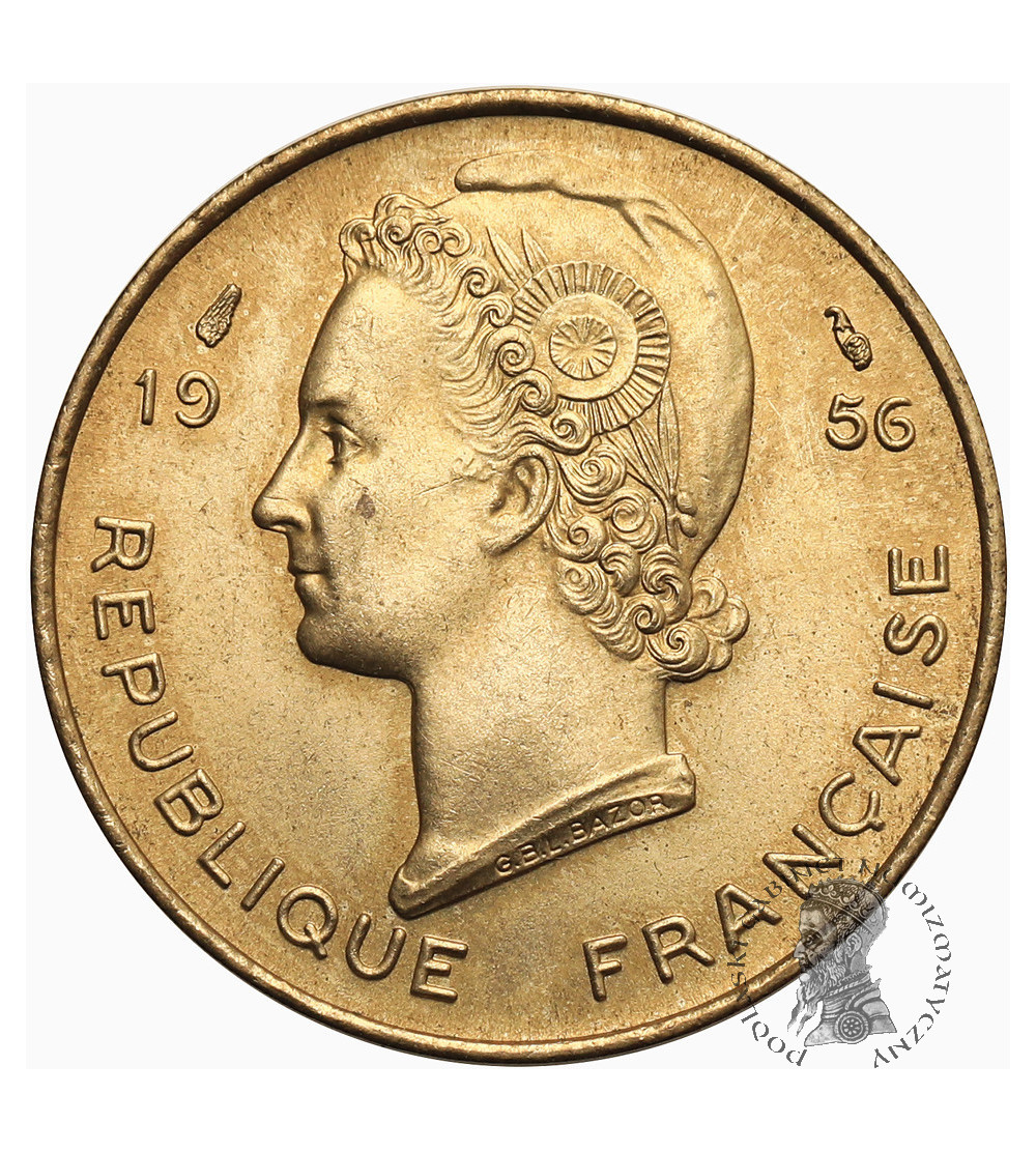 Francuska Afryka Zachodnia. 10 franków 1956